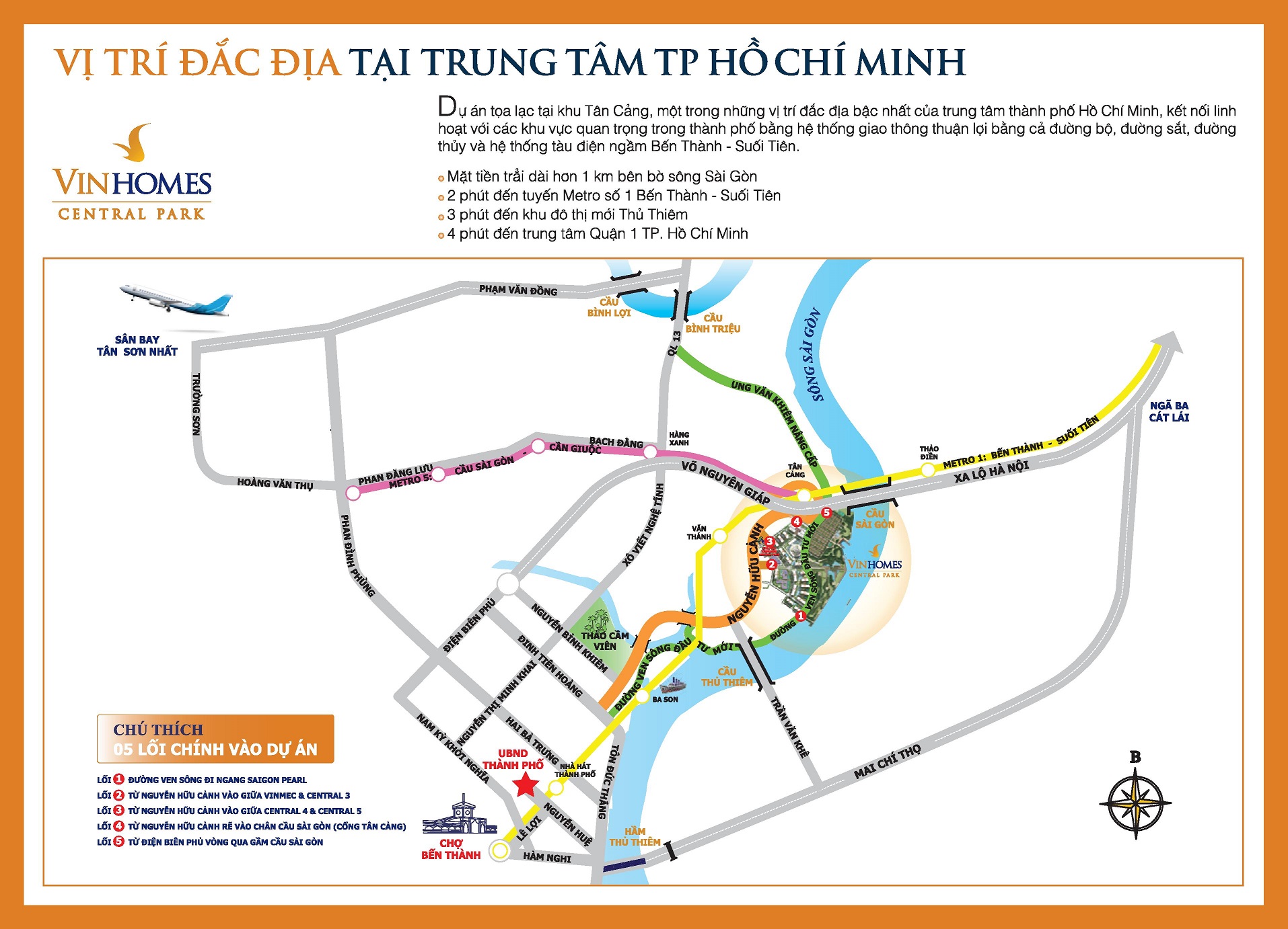 Vị trí căn hộ vinhomes central park